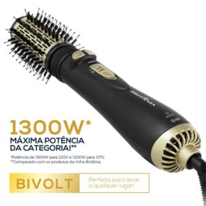 Escova Rotativa Britânia BER20PD 3 Temperaturas 1300W Bivolt