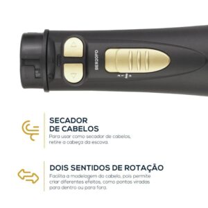 Escova Rotativa Britânia BER20PD 3 Temperaturas 1300W Bivolt