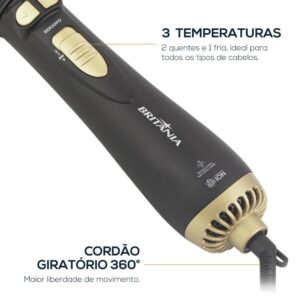 Escova Rotativa Britânia BER20PD 3 Temperaturas 1300W Bivolt