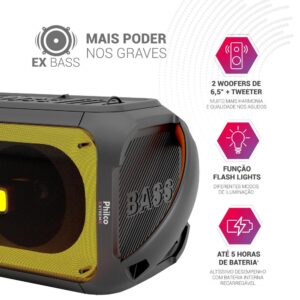 Caixa de Som Philco Extreme Ex Bass 650W Bivolt – PCX6700