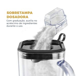 Liquidificador Britânia Fortis Turbo 1400W 3L Preto 127V – BLQ1300P