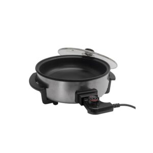 Panela Elétrica Agratto Mangiare Preta Redonda 30cm 1500W 220V – APER01I-02