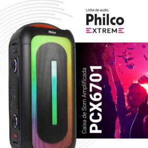 Caixa de Som Philco Extreme Flash Light 650W Bivolt – PCX6701