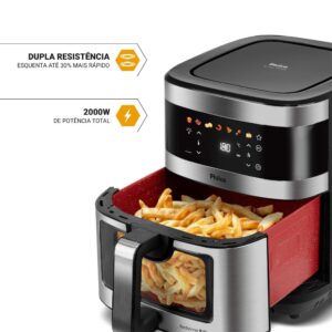 Air Fryer Philco PAF90C 9L Digital Visor Glass 2000W Preta 220v – PAF90C