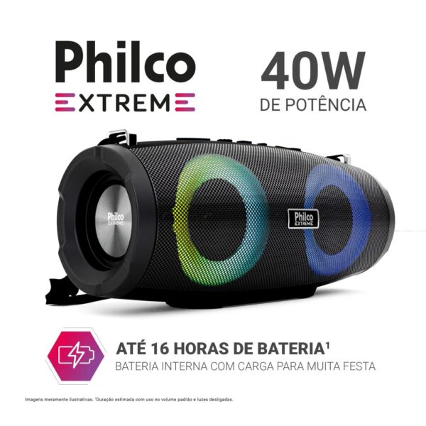Caixa de Som Speaker Philco Extreme 40W Bivolt – PBS45BT