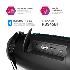 Caixa de Som Speaker Philco Extreme 40W Bivolt – PBS45BT