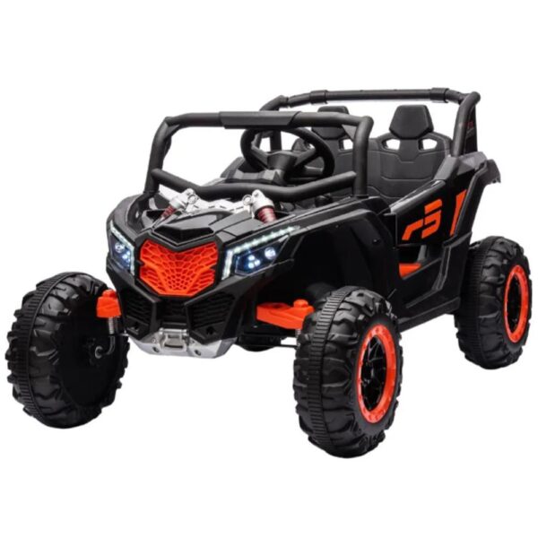 Carrinho Bang Toys Elétrico Infantil UTV R3 12V – com Portas que Abrem, Luzes, Sons, Bluetooth, Controle Remoto – Preto