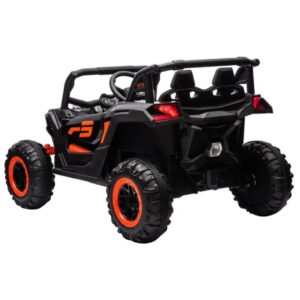 Carrinho Bang Toys Elétrico Infantil UTV R3 12V – com Portas que Abrem, Luzes, Sons, Bluetooth, Controle Remoto – Preto