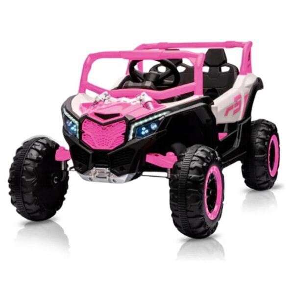 Carrinho Quadriciclo Elétrico Infantil UTV R3 12 V Bang Toys Carro – Rosa