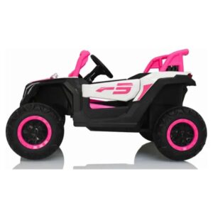 Carrinho Quadriciclo Elétrico Infantil UTV R3 12 V Bang Toys Carro – Rosa