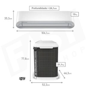 Ar-condicionado Split Hi Wall Electrolux 24.000 BTUs Inverter Frio Wi-Fi – YE24F