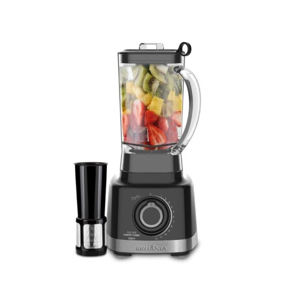 Liquidificador Britânia Fortis Turbo 1400W 3L Preto 127V – BLQ1300P