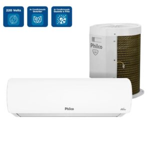 Ar-condicionado Split Hi Wall Philco Eco Inverter 18000 BTUs Inverter Quente e Frio Wi-Fi – PAC18QTW